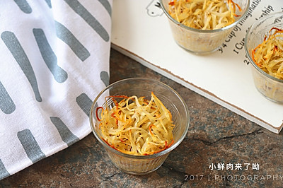 烤箱菜～黑胡椒香肠烤土豆丝