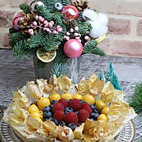 #安佳佳倍容易圣诞季#水果巴斯克蛋糕的做法图解10