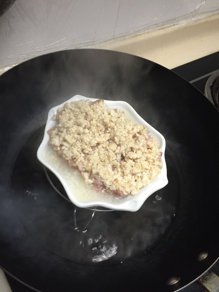 酒糟蒸咸肉#方太一代蒸菜#的做法图解6