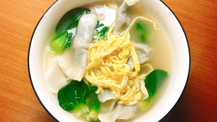 素馅 青菜香菇饺子