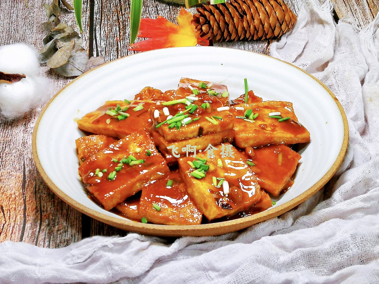 喷香下饭菜—黄豆酱烧老豆腐的做法