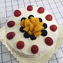 水果奶油蛋糕（附戚风蛋糕详细过程）