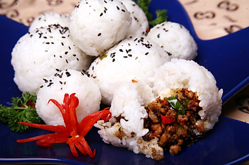 橄榄肉碎饭团