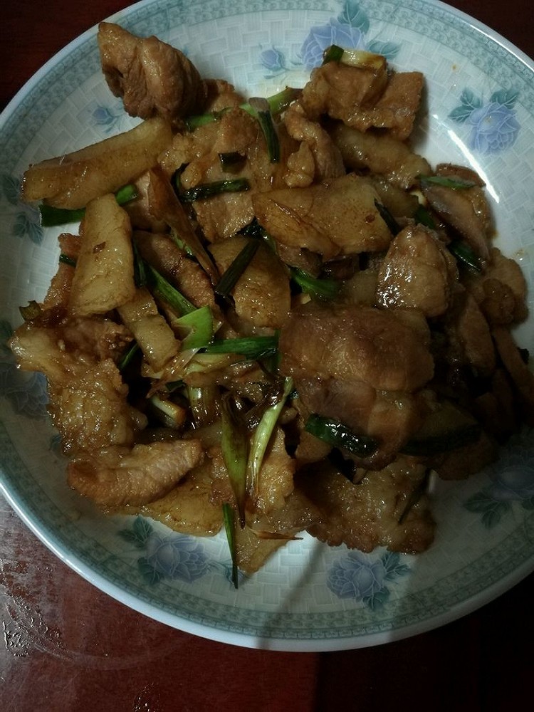蒜炒猪肉的做法
