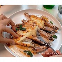 慵懒风格美食：空气炸锅版芝士焗大虾的做法图解9