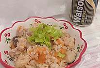 南瓜鸡腿肉焖饭的做法