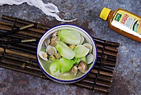 干贝花蛤儿菜汤#太太乐鲜鸡汁蒸鸡原汤#的做法
