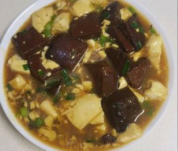 营养下饭菜--猪血炖豆腐的做法