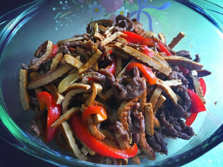 孜然香干牛肉丝的做法