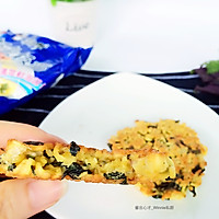 【香脆紫苏鲜虾鱼板面饼】#小虾创意料理#的做法图解9