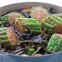 光是汤汁就很下饭的苦瓜酿的做法图解9