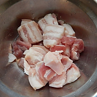 五花肉炒年糕的做法图解3