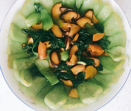 香菇烩油菜的做法