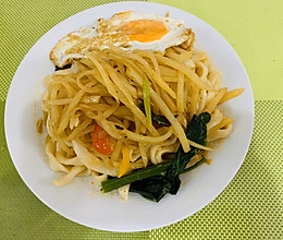 土豆丝拌扯面/油泼扯面的做法