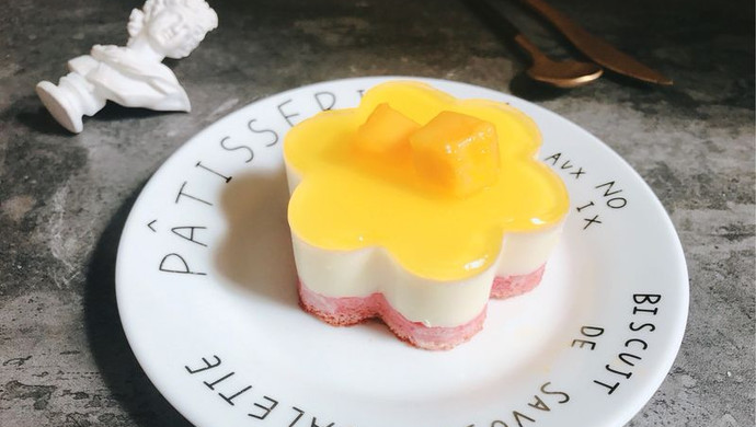 芒果慕斯蛋糕 镜面果冻层酸奶冻芝士