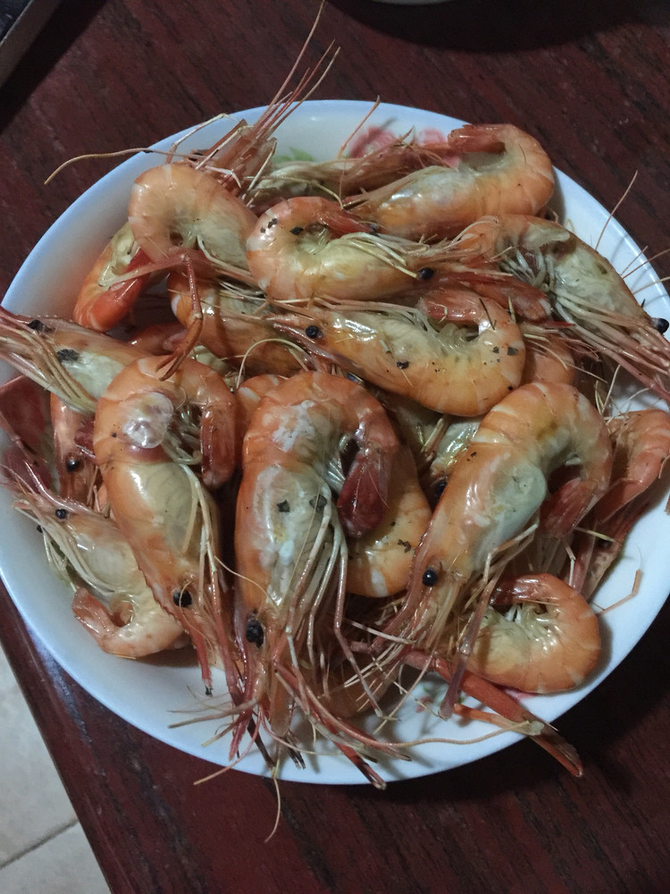 盐炒虾的做法
