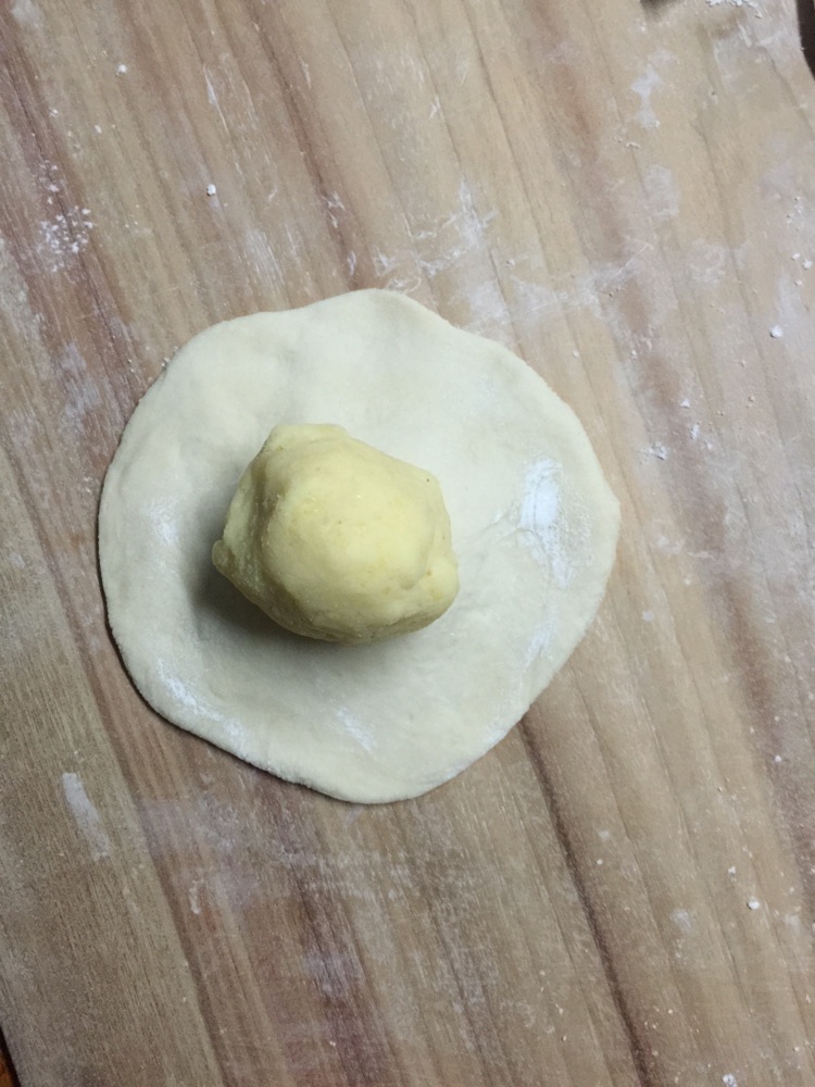 绿豆蓉包子的做法图解2