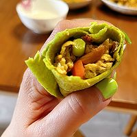 #金龙鱼橄榄油调和油520美食菜谱#外婆菜卷饼的做法图解7