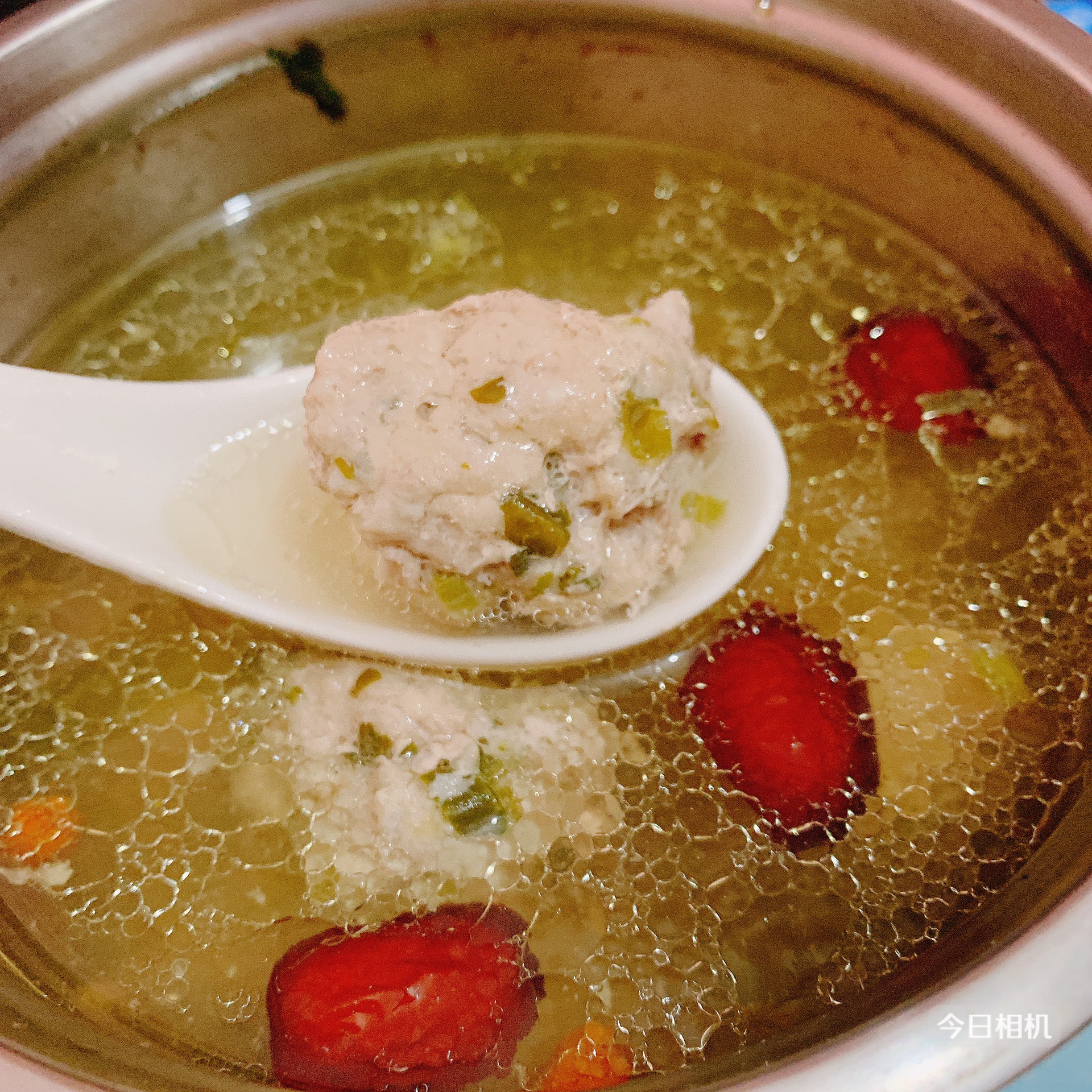 Lean meat soup