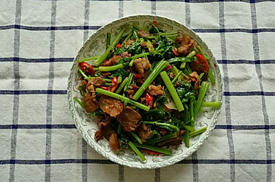 小芹菜炒肉