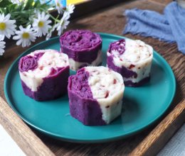 #“莓”好春光日志#紫薯山药糕的做法
