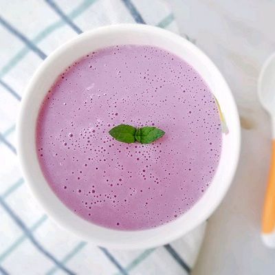 20M+顺滑可口的酸奶紫薯奶昔：宝宝辅食营养食谱菜谱