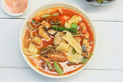 三鲜麦虾（揉面版面疙瘩）