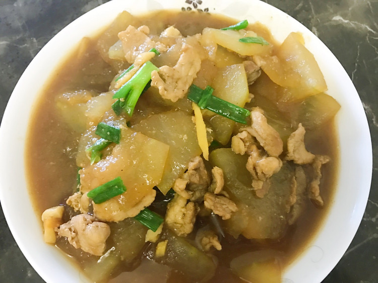 肉片烧冬瓜的做法