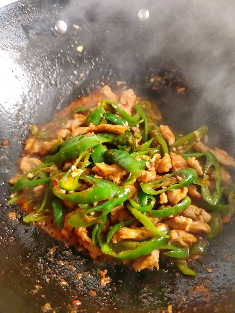 青椒炒肉的做法步骤图图片