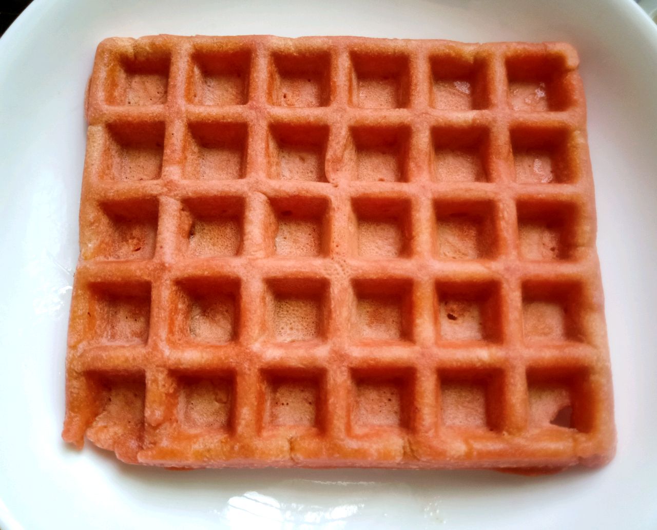 Beetroot waffle