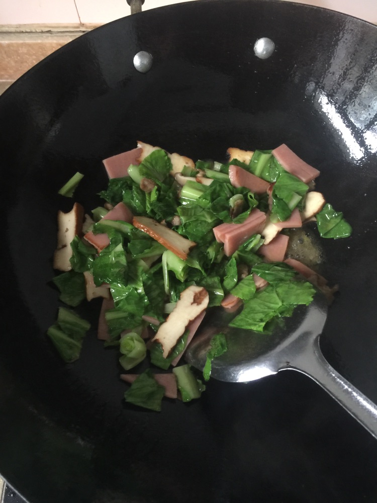 叫兽Cen的青菜炒年糕的做法图解3