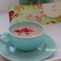 【七夕定制早餐】九阳豆浆机Q7-玫瑰花豆浆的做法图解3