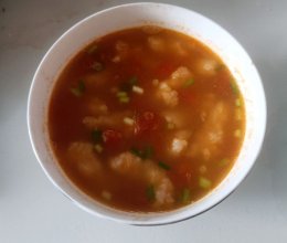 番茄虾滑汤的做法