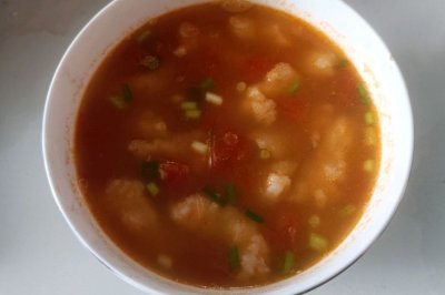 番茄虾滑汤