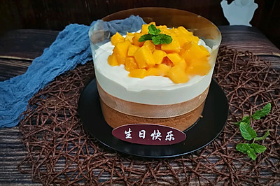 红茶芒果生日蛋糕