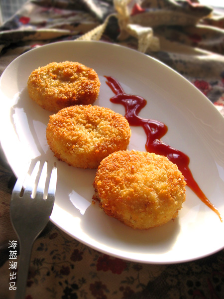 鸡肉可乐饼