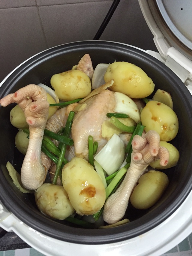 电饭煲焗鸡的做法图解4