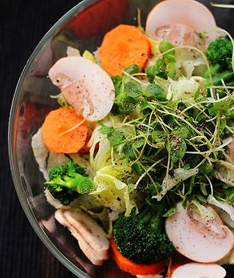 清爽排毒菌类蔬菜沙拉