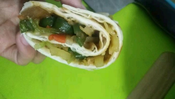 蔬菜卷饼