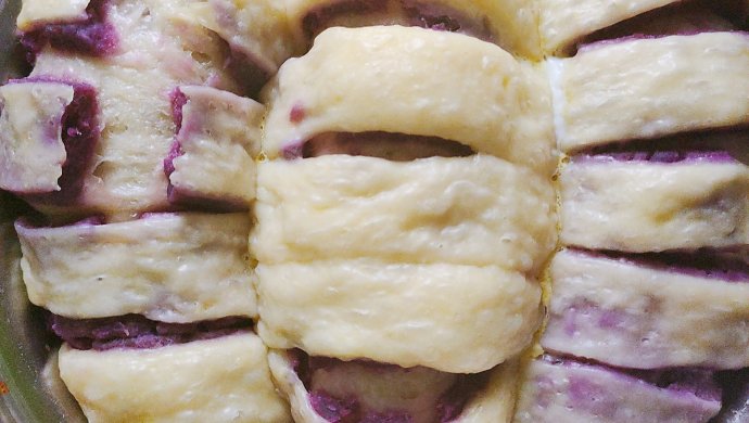 蒸出来的紫薯面包