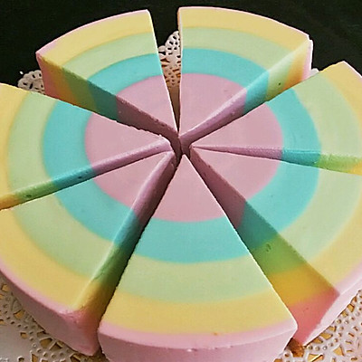 彩虹酸奶冻芝士蛋糕6寸