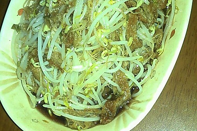 糖醋面筋炒豆芽