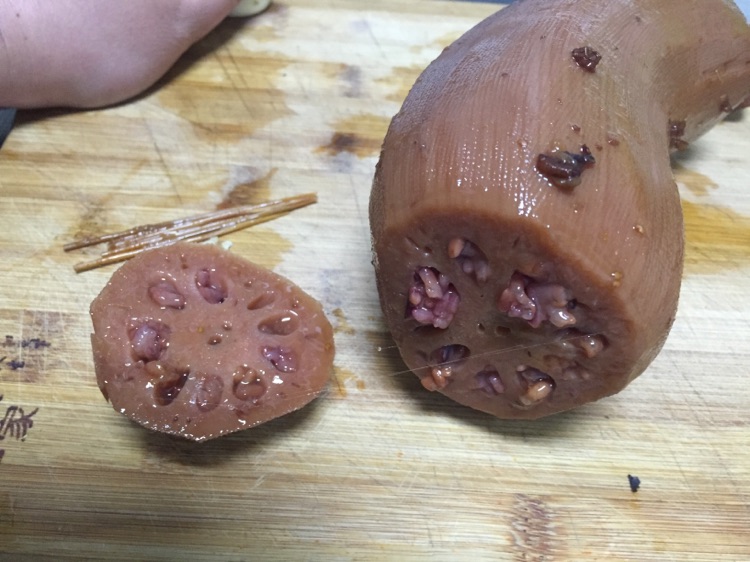 胭脂桂花紫米藕的做法图解5