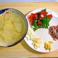 超赞的干煸土豆回锅肉来啦！的做法图解3