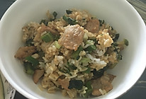 芥兰瘦肉炒饭的做法