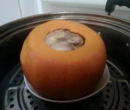 鸡腿南瓜盅的做法