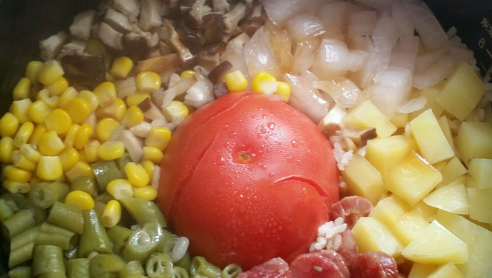 美味腊肠番茄焖饭