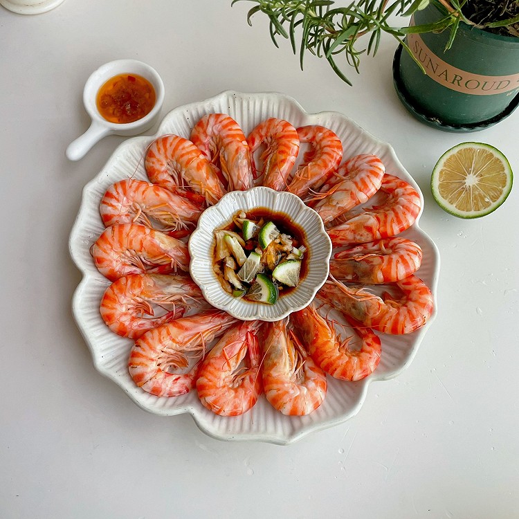 低脂低卡‼️柠香斑节虾的做法