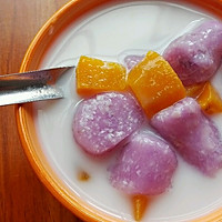 紫淮山红薯加奶糖水的做法图解14