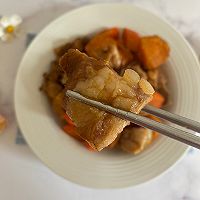 #感恩节烹饪挑战赛#胡萝卜红薯烧排骨的做法图解10